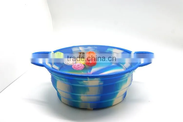 silicone pet bowl silicone container Dog basin