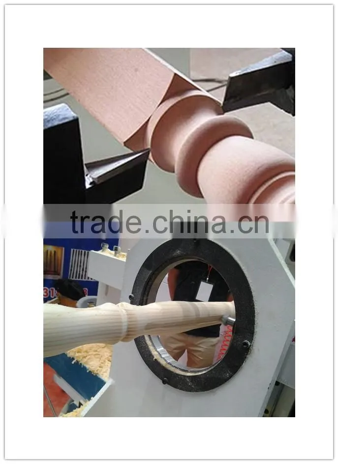 Business industrial high quality HG-1516 one axis double blades wood cnc lathe machine
