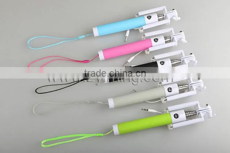 Zyiming factory wholesale folding selfie stick YM-Z07-6S selfie stick extendable baton for smart phone