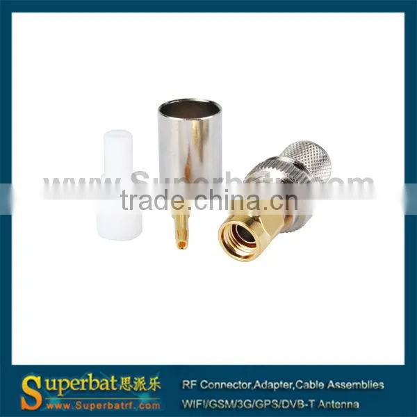 RP-SMA connector Crimp Plug (female pin) for LMR400