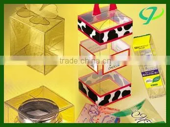 Customized logo pvc packaging box plastic packaging box