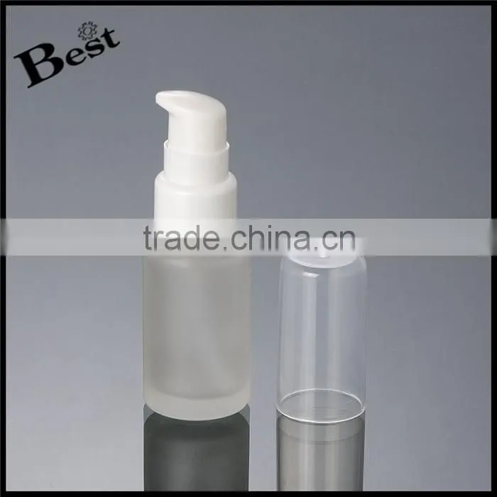 20ml lotion glass bottle china supplier pump glass bottle