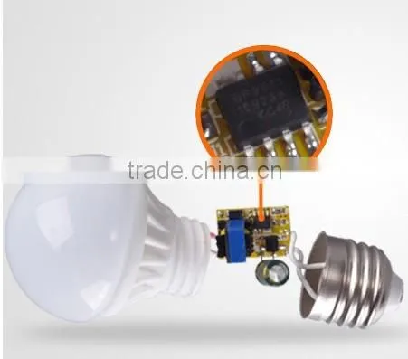 Dimmable Bulb 3W LED,Ceramic+Glass housing,Super Bright 2835 SMD, E27/E14 Base, CE Rohs UL Approved