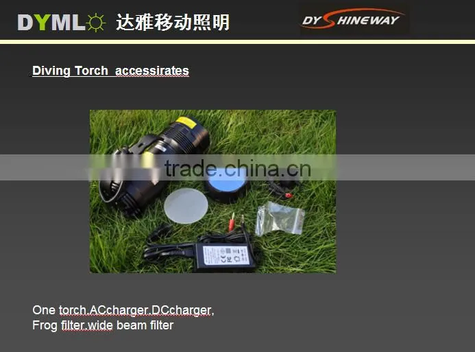 the most professional caving diving torch,hid 85w,8500lumen,9000mah liion battery pack.banana charger connector