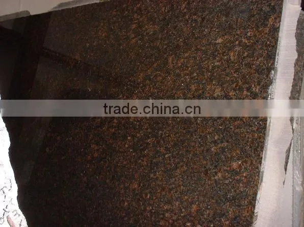 Tan brown granite slab