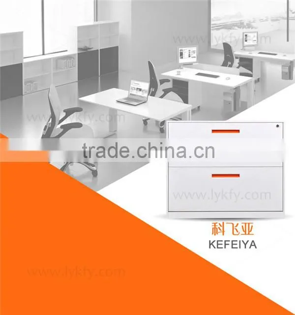 A4 B4 FC 900W white 2 drawer CKD steel lateral file cabinet