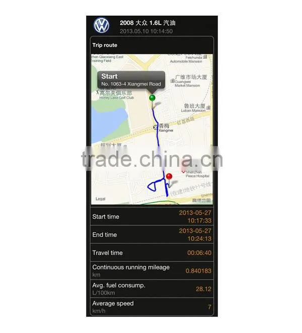 Xtool iOBD2 Sports saloon test tool