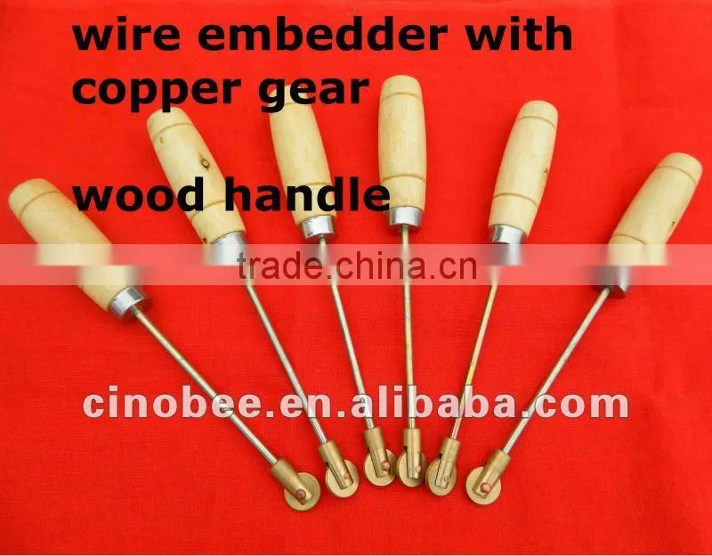 Beekeeping tool--wire embedder