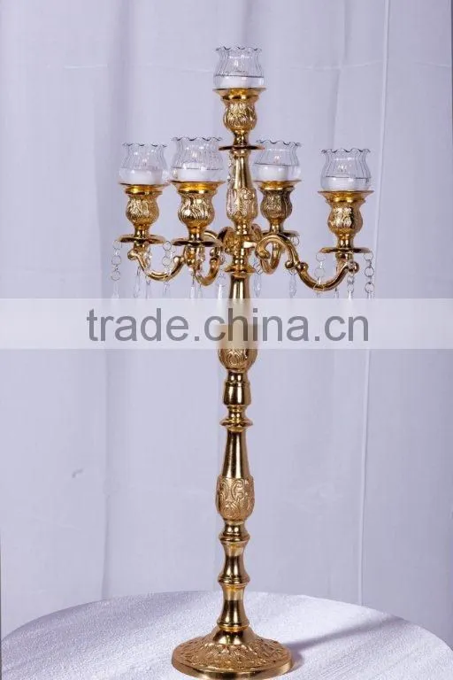 candle holder 5 arms crystal candelabra
