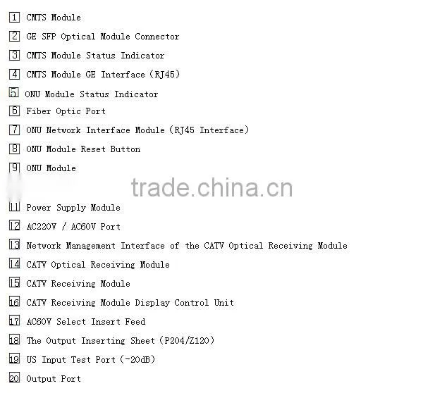 catv products Cable Modem Termanal System made in china