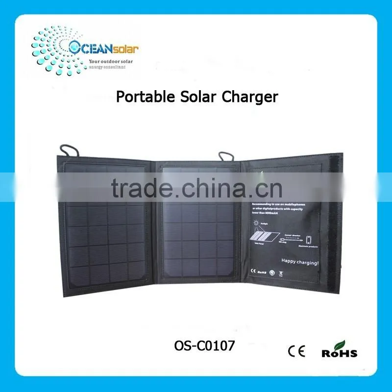 Low price 7W 5V portable solar panel charger
