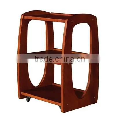 3917A hand trolley hair salon trolley wood beauty salon trolley cart salon trolley