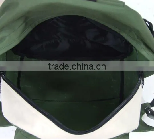 Teenage School bags 600D Simple School Backpack /Army green Color school bags for Teenagers