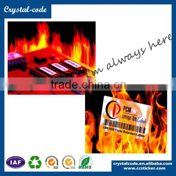 Matte surface monitor non-toxic oil-based ink high temperature resistance sticker
