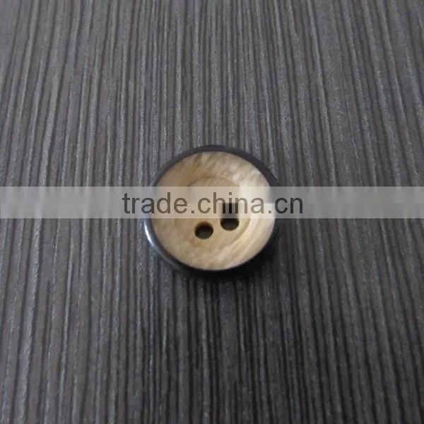Wooden Color 4 Holes Shirt Resin Button
