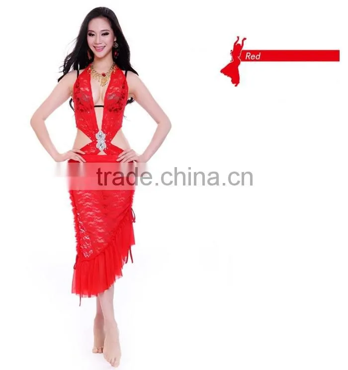 Hot sale Latin belly dance costume dress for girls (QC2108)