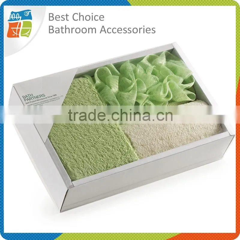 Latest Design Cotton and linen Bath Gloves