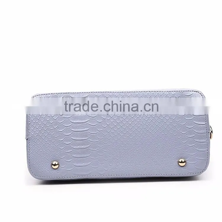 China Wholesale Fashion 3 in 1 Hand Bag Purses Snake Skin Leather Set handbags for lady