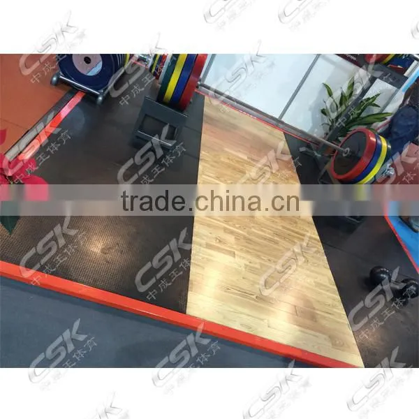 Wood Olympic Weight Lifting Platform Competition Weight Lifting Platform