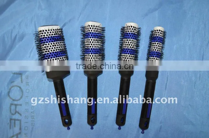 Professional Hairdresser Vent Round ceramic Hair Brush set