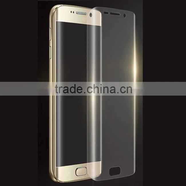 China supplier anti shatter TPU gel silicon screen protector for mobile phone for S6 EDGE