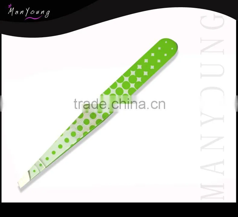 Beauty tool for girls professional eyebrow tweezers ,printing tweezers