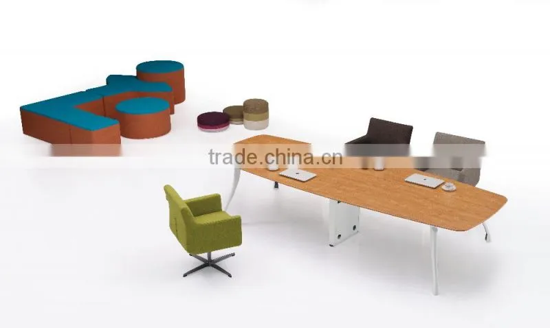 China manufacturer Best price wooden small round office meeting table