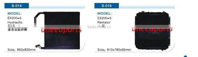 Factory direct supply Hitachi EX200-1 radiator