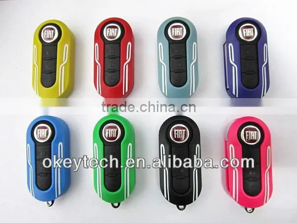 Best price car key cover Fiat key cover 3 button remote key shell for shell key fiat 500 key for fiat key cover