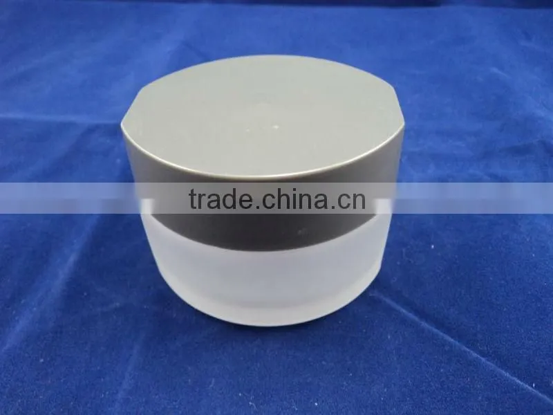 high-end night cream bottles with matte craft,oval skin care cream jars with labels