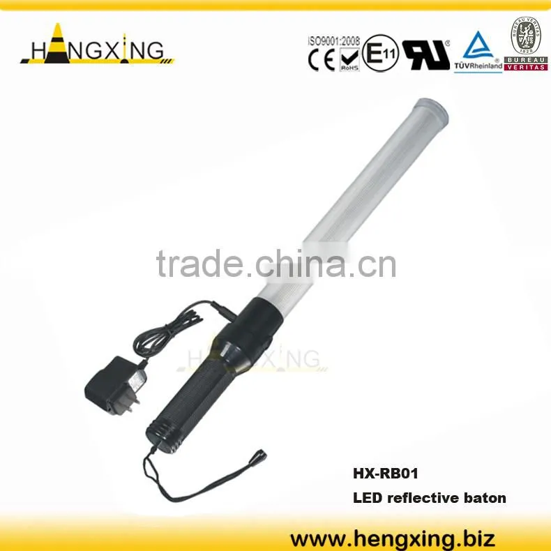 RB06 pvc lens traffic wand baton double colors