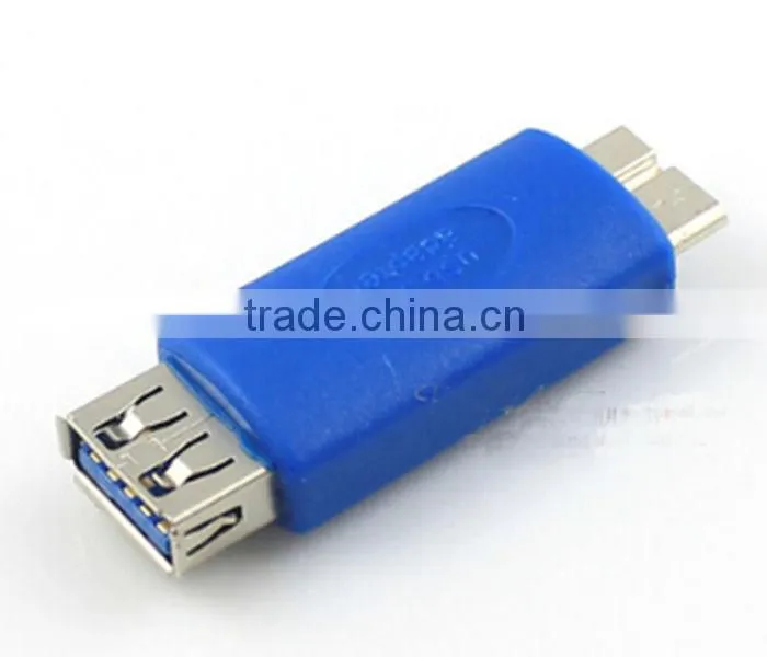 (Blue) USB 3.0 Super Speed Type A Female to Micro B Male Adapter Converter Plug