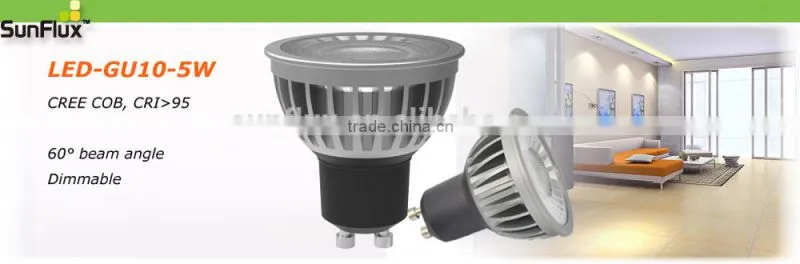 1900K to 2700K CCT color temperature dimmable GU10 LED spot light