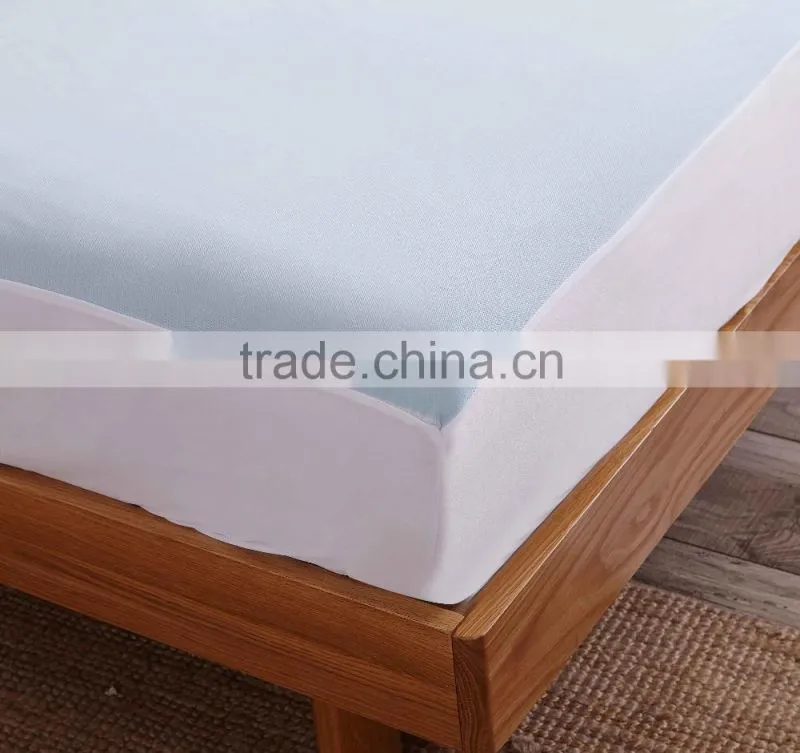TPU Laminated Bird Eye Mesh Hotel Bedding Fitted Sheet