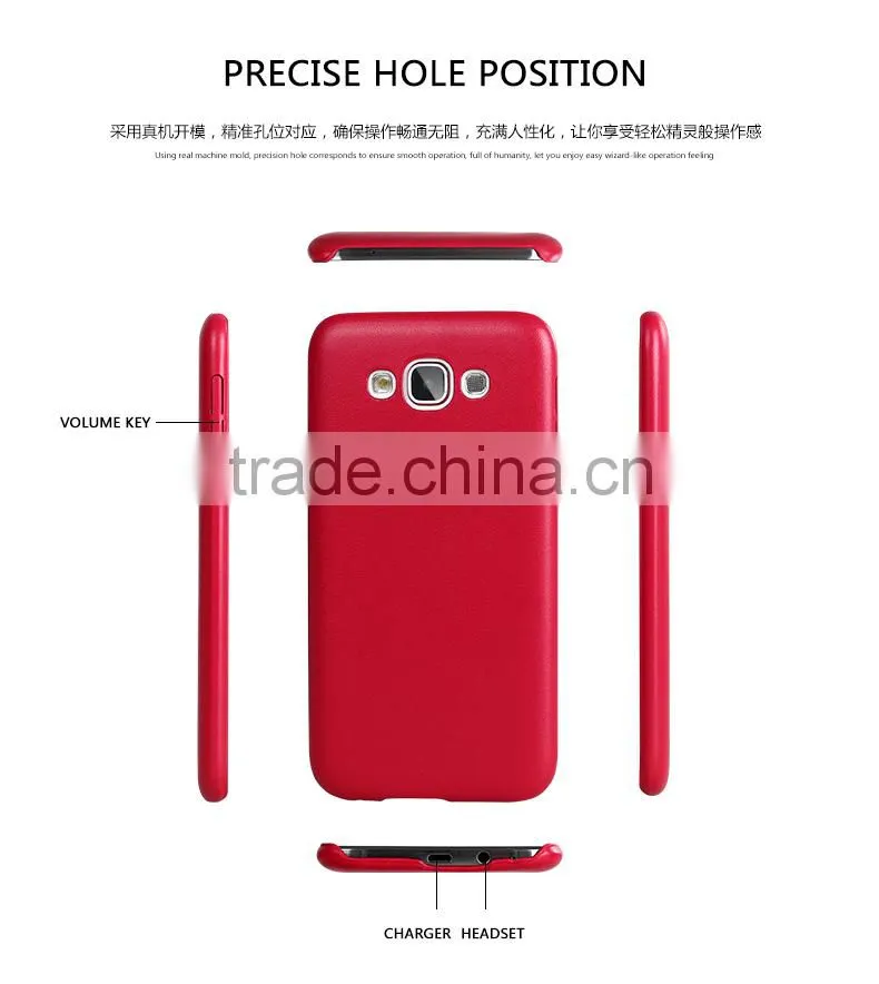 LZB hot selling slim pu cover for samsung galaxy e7 e7000 skin case