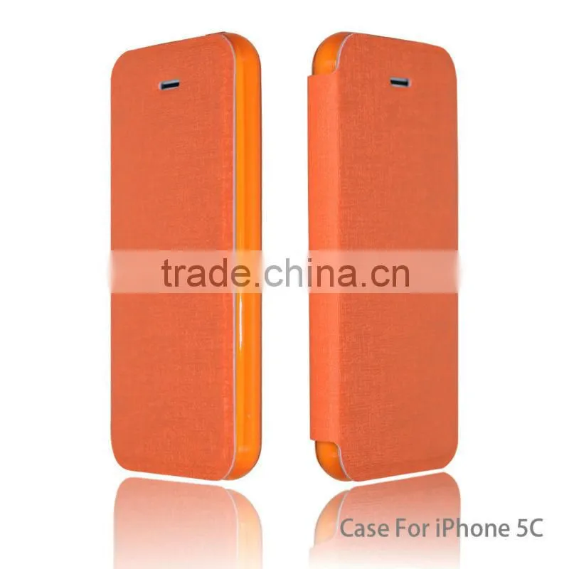 For popular style iphone 5c wallet leather case