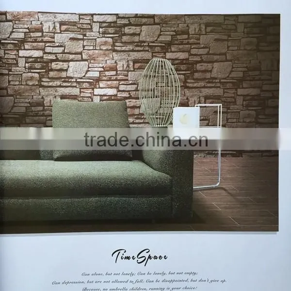 vintage style brick vinyl wallpaper for background wall