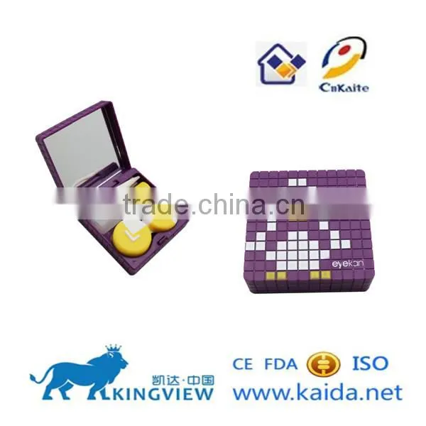 2014 new Rubik's cube contact lens case