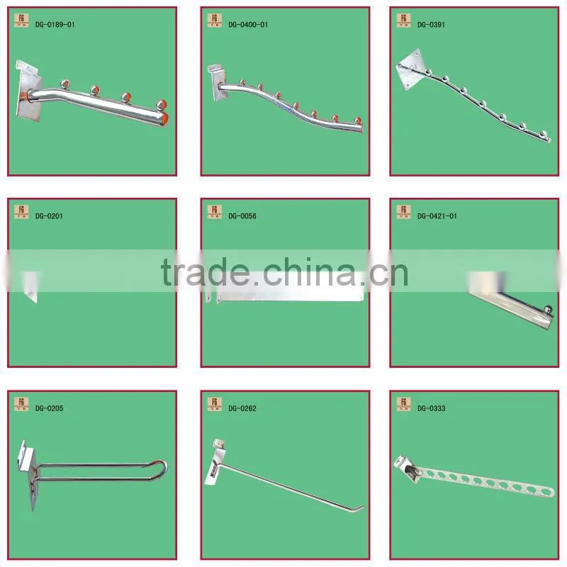 Supermarket Equipment Double Prong Slat Wall Hook
