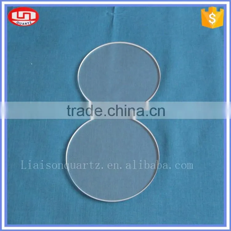 Heat resistant round quartz glass discs from Liaison Quartz