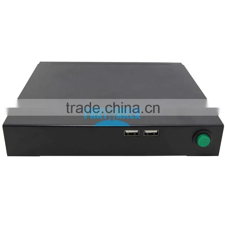 4G RAM 512G SSD Mini Desktop PC Case with Fan 1.7Ghz CPU RJ45 HD VGA COM Wifi Support