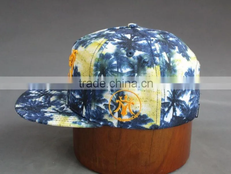 BSCI aduit wholesale custom 5-panel snapback cap with printing