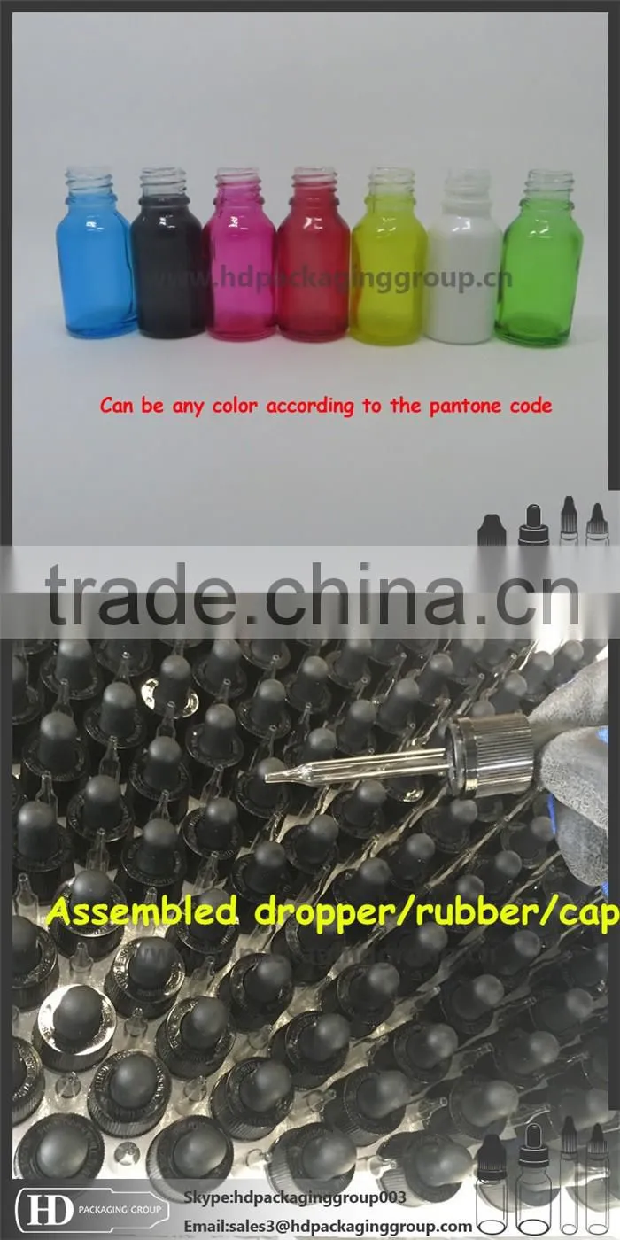 HD 30ml clear olive oil bottles dropper bottle eliquid dropper glass bottle