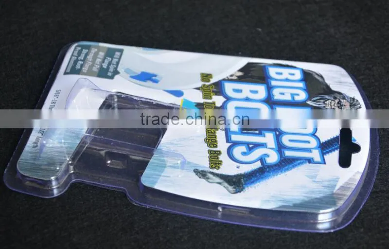 Elegant PVC blister boxes packaging with cardboard