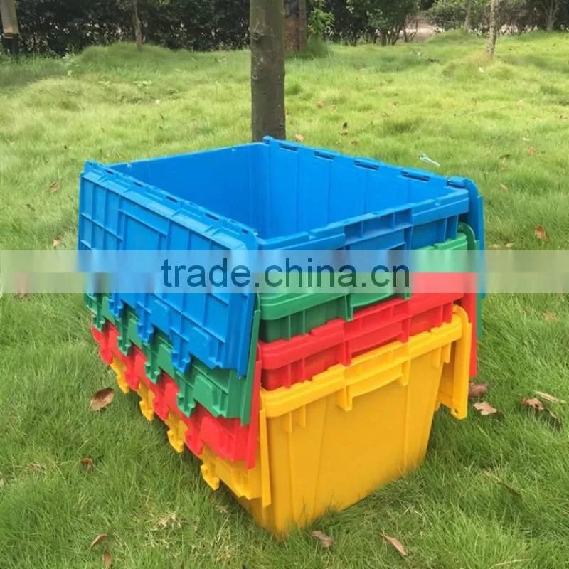 Customized Stackable Plastic Logistic Turnover Box with Lid