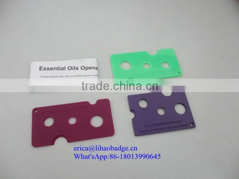 Top quality Cheapest rectangle shaped bottle opener for essential oil