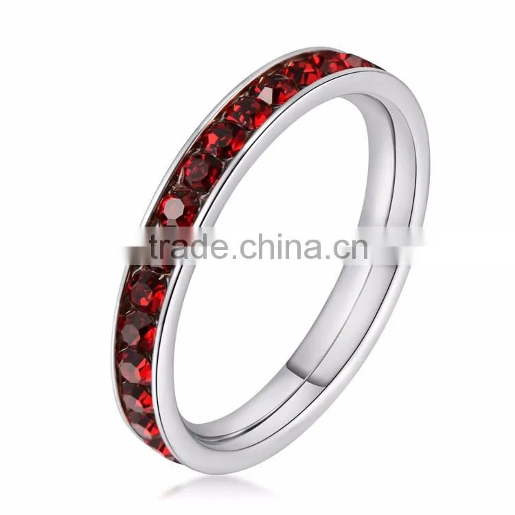 hot sale January Garnet birthstones ring women and men ring 2016 with stories
