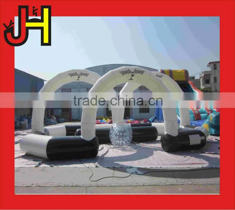 2015 Popular Funny Outdoor Game Inflatable Zorb Ball Race Track