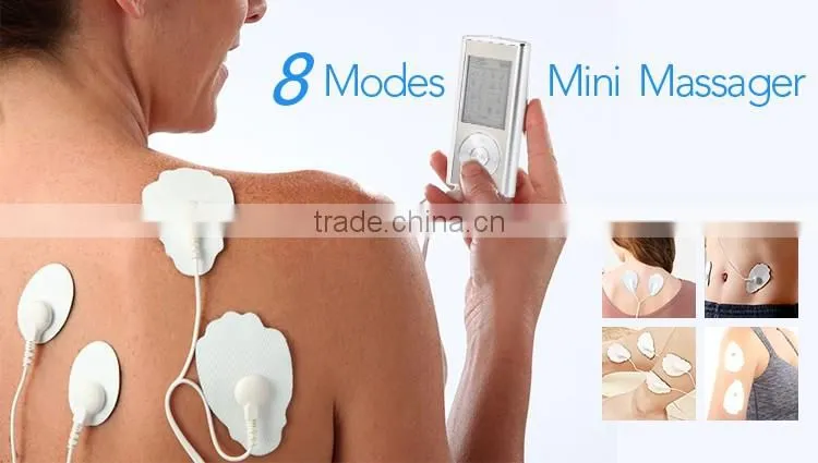 8 Modes Pain Relief Full Body Digital Pulse Impulse Mini Micro Massager