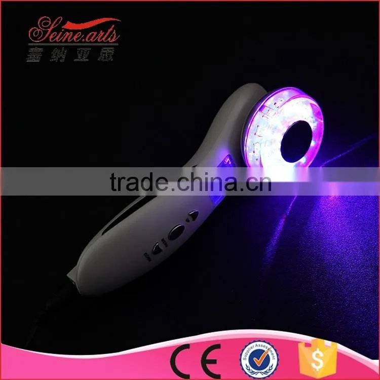 LCD Seven Color Ultrasonic Face lift Beautiful Skin Instrument LW-012